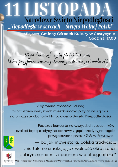 🇵🇱 Świętujemy Niepodległość w Gminie Gostycyn! 🇵🇱