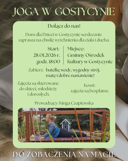 w imieniu organizatorów zapraszamy na jogę