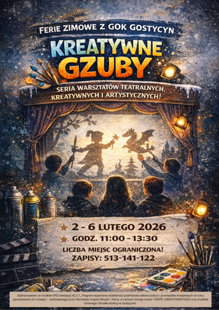 Zapraszamy wszystkie gzuby na ferie pełne zabawy, ruchu i kreatywnych działań!